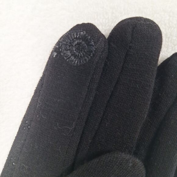 LA Express Women's Blk Gloves W/Touch Screen Compatible Fingertips, M/L, NWT - Picture 3 of 5